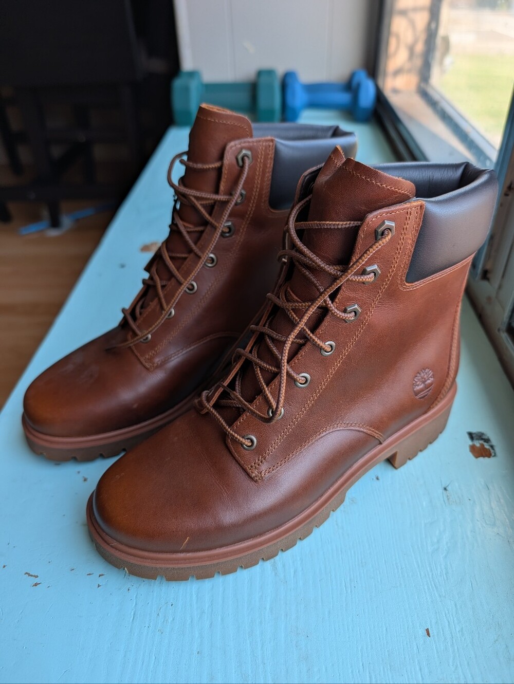 Timberland Brown Leather Lace-Up Boots